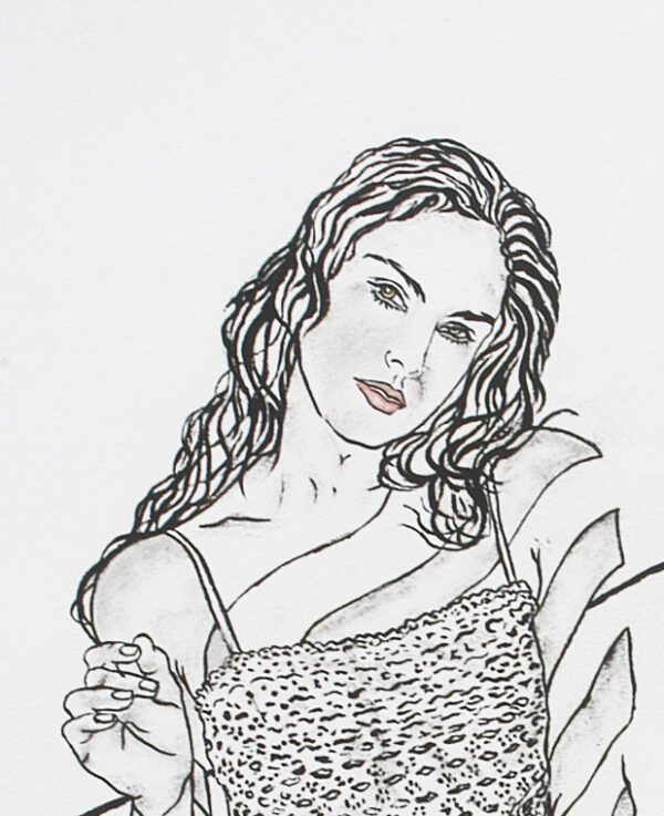 Drawing- Eva pencil and oil - Image 2