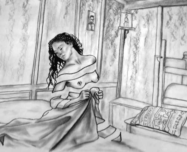 Drawing - Eva in the Chalet - Image 2