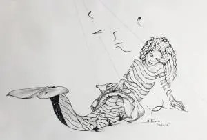 Drawing - The Siren Odara